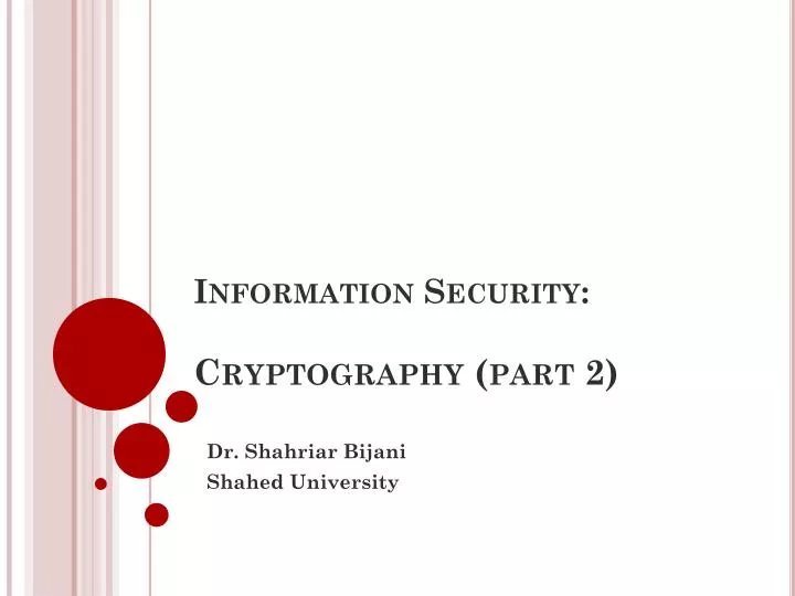 information security cryptography part 2