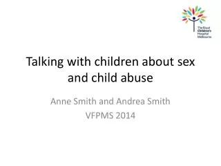 Talking with children about sex and child abuse
