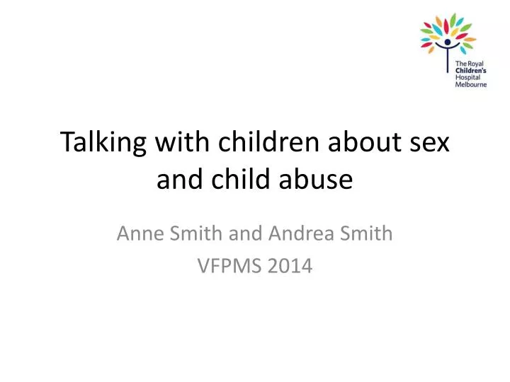 talking with children about sex and child abuse