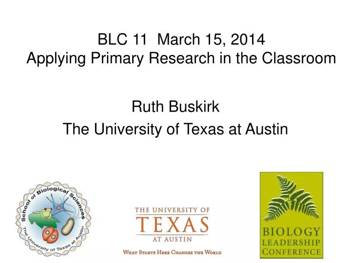 blc 11 march 15 2014 applying primary research in the classroom