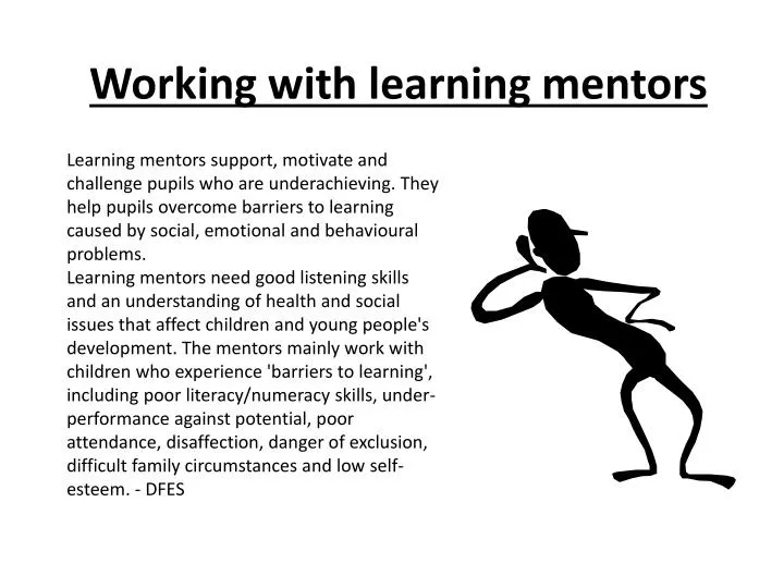 working with learning mentors