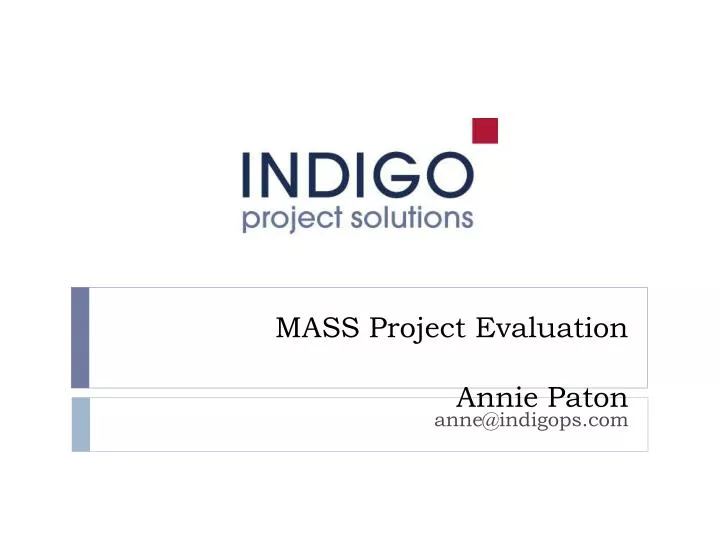 mass project evaluation annie paton