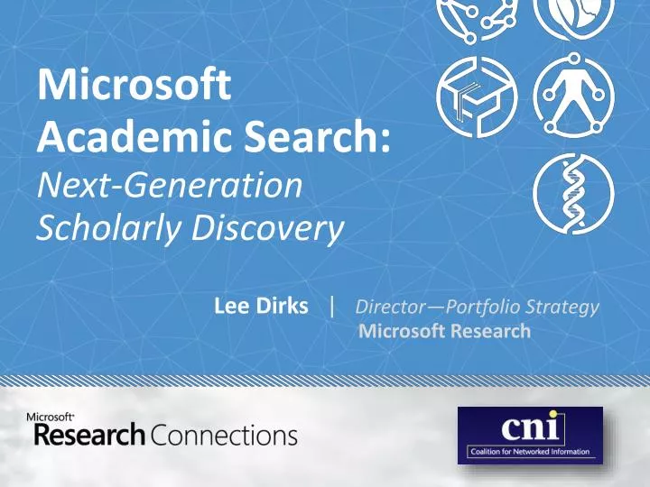 microsoft academic search next generation scholarly discovery
