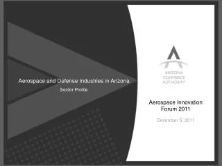 Aerospace and Defense Industries in Arizona Sector Profile