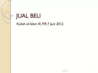 JUAL BELI
