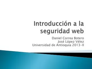 introducci n a la seguridad web