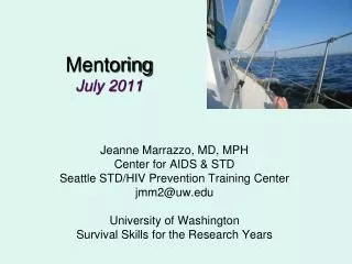 Mentoring July 2011