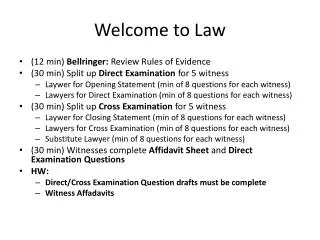 Welcome to Law