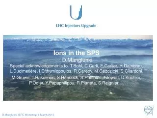 LHC &amp; fixed target ion requirements