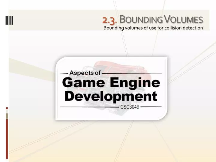 2 3 bounding volumes