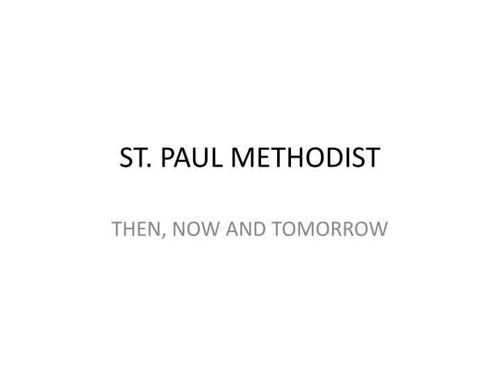 st paul methodist