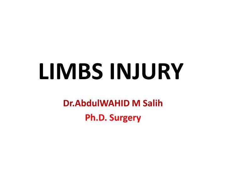 dr abdulwahid m salih ph d surgery