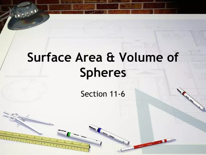 surface area volume of spheres