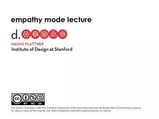 empathy mode lecture