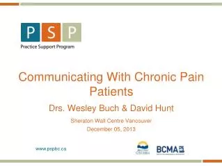 Communicating With Chronic Pain Patients