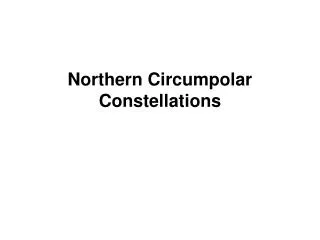Northern Circumpolar Constellations