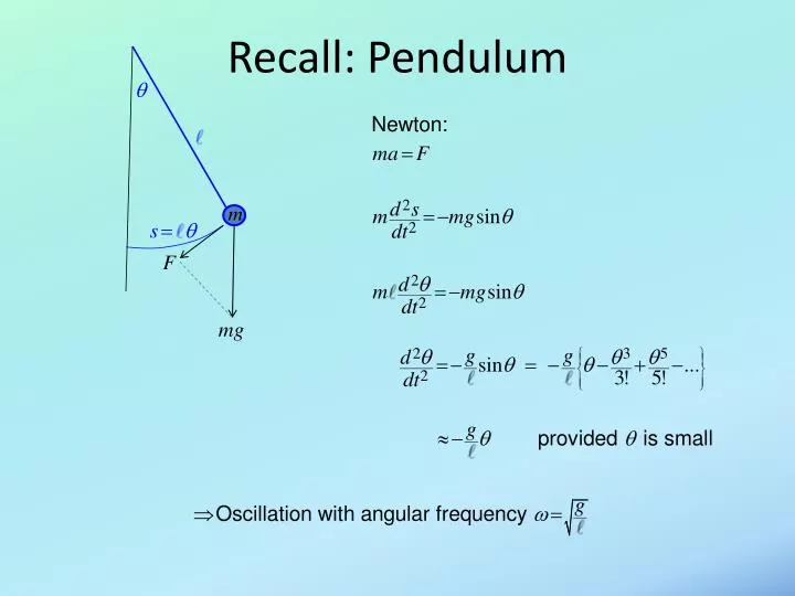 recall pendulum