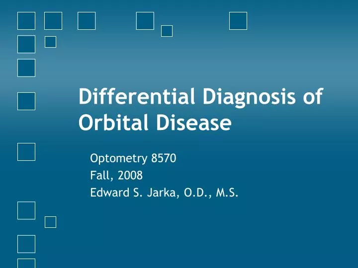 differential diagnosis of orbital disease