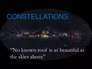 CONSTELLATIONS