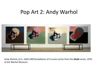 Pop Art 2: Andy Warhol