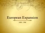 European Expansion - slide 1