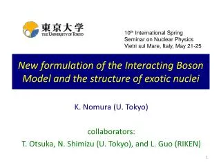 New formulation of the Interacting Boson Model and the structure of exotic nuclei
