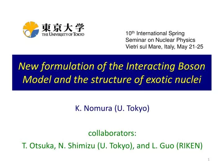 new formulation of the interacting boson model and the structure of exotic nuclei