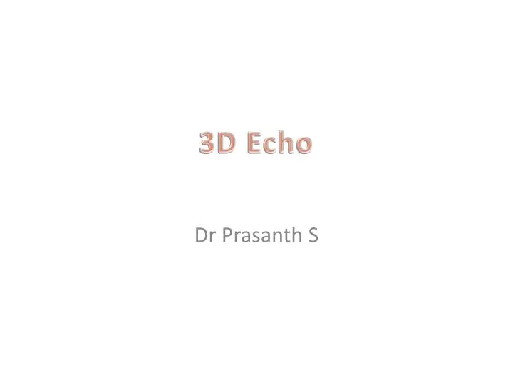 3d echo