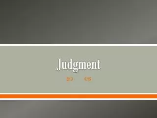 Judgment