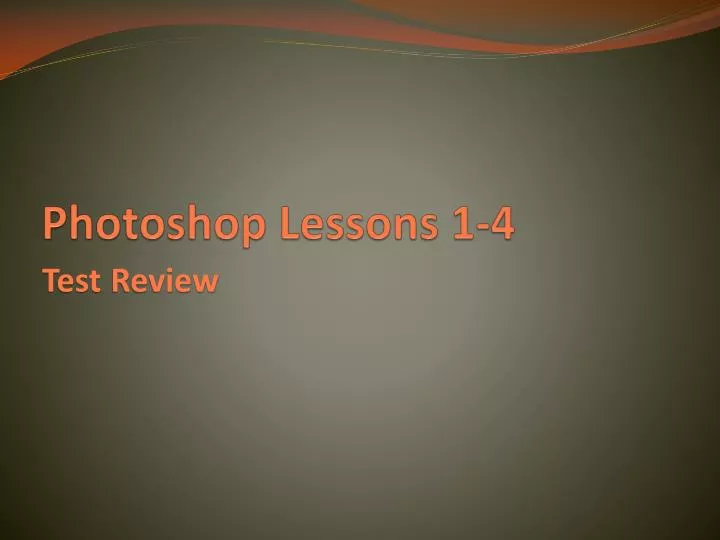 photoshop lessons 1 4