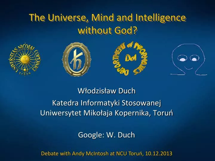 the universe mind and intelligence without god