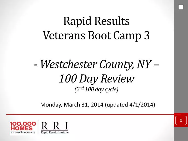 rapid results veterans boot camp 3 westchester county ny 100 day review 2 nd 100 day cycle