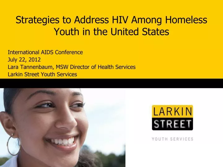 strategies to address hiv among homeless youth in the united states