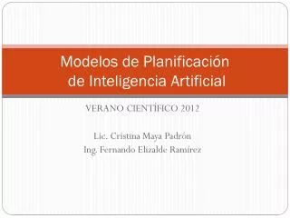 modelos de planificaci n de inteligencia artificial