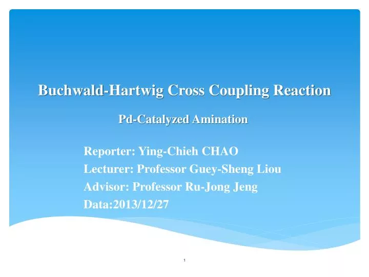 buchwald hartwig cross coupling reaction