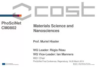 Materials Science and Nanosciences