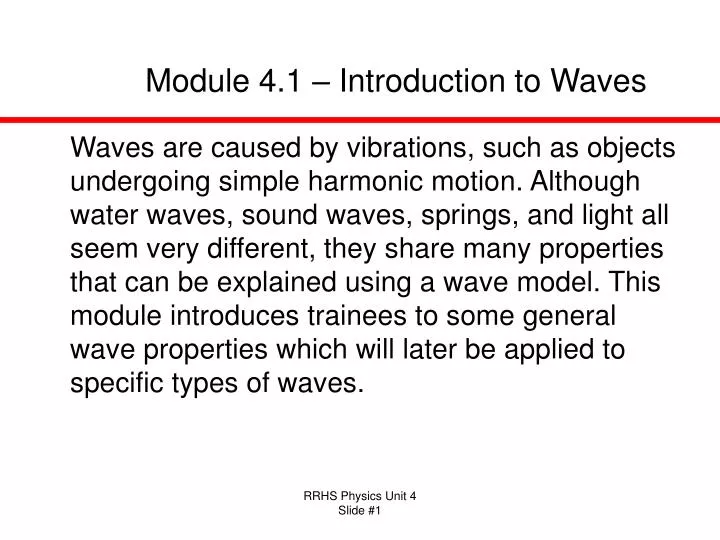 module 4 1 introduction to waves