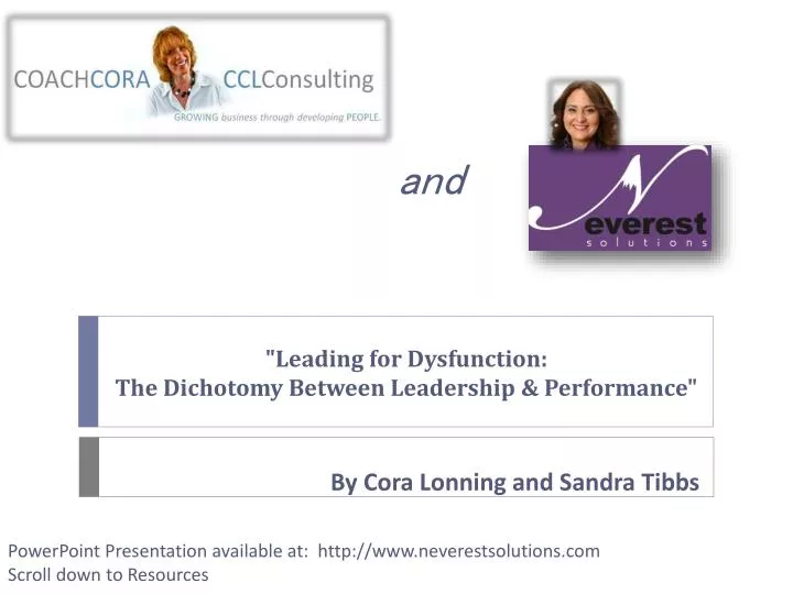 leading for dysfunction the dichotomy between leadership performance