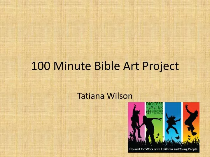 100 minute bible art project