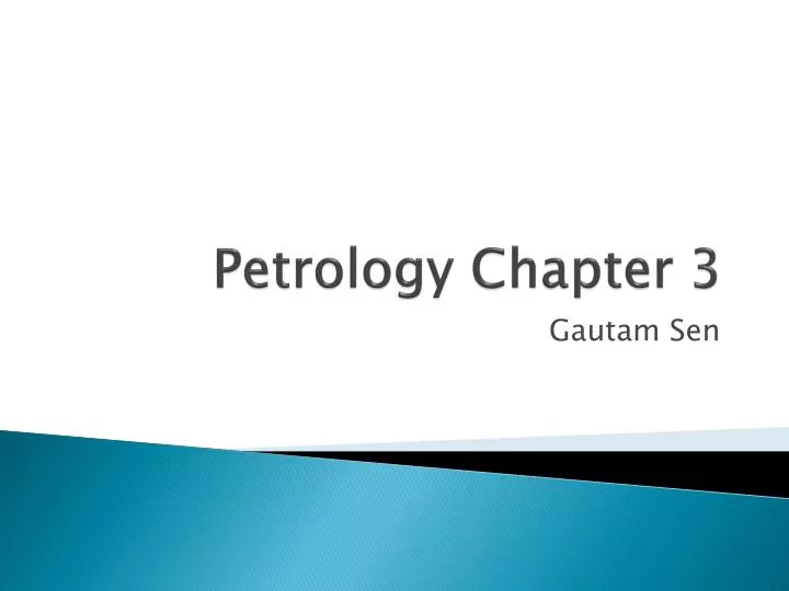 petrology chapter 3