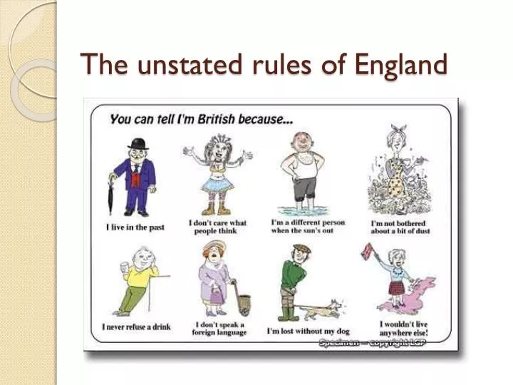 the unstated rules of england