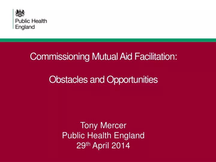 commissioning mutual aid facilitation obstacles and opportunities