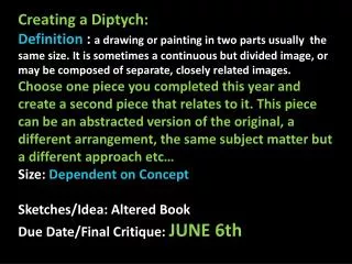 Creating a Diptych: