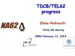TDCB/TEL62 progress