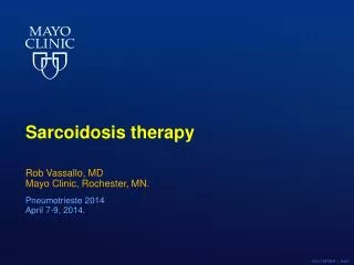 Sarcoidosis therapy