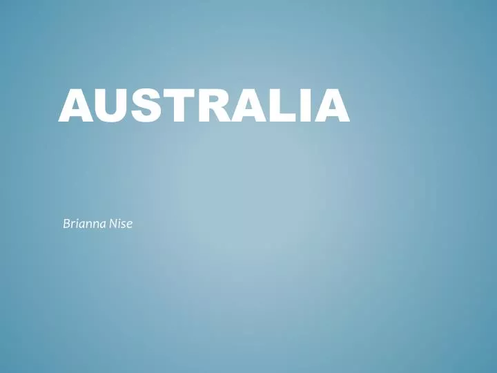 australia