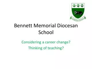 Bennett Memorial Diocesan School