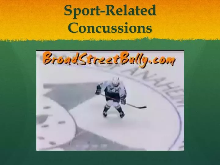 sport related concussions