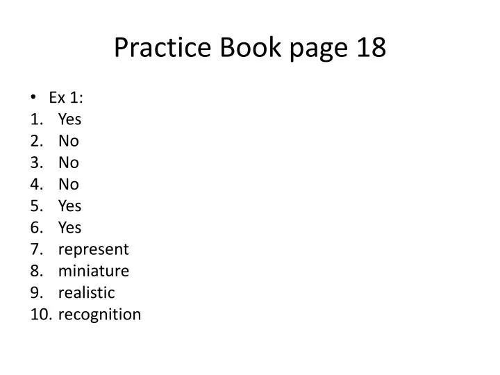 practice book page 18