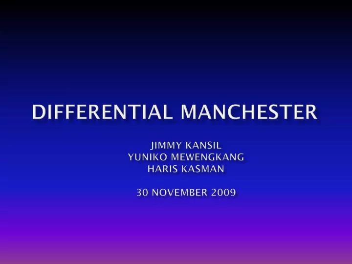 differential manchester